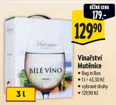 Vinařství Mutěnice, 3 l