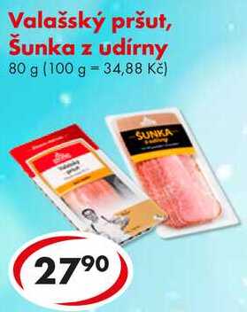 Valašský pršut, Šunka z udírny, 80 g