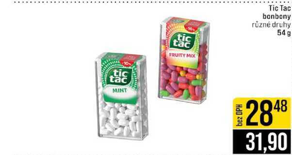 Tic Tac bonbony různé druhy 54g
