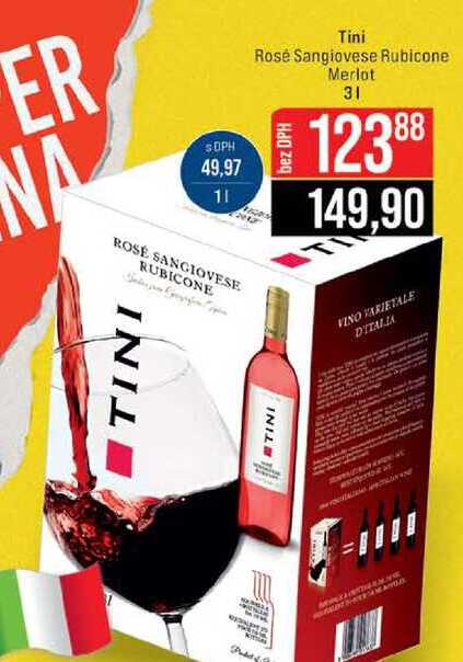 Rosé Sangiovese Rubicone Merlot 3l