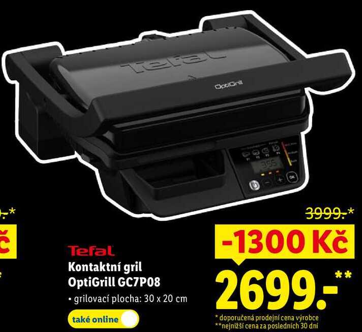 Tefal Kontaktní gril OptiGrill GC7P08