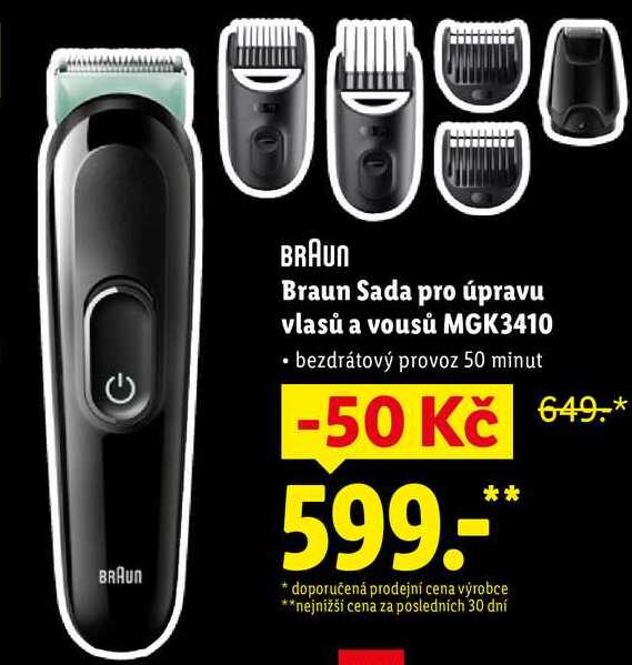 BRAUN Sada pro úpravu vlasů a vousů MGK3410 