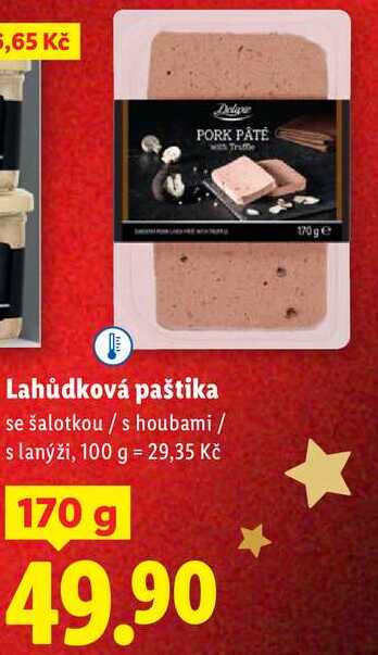 Lahůdková paštika, 170 g
