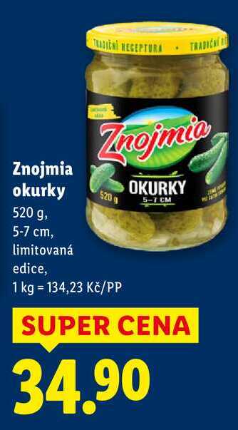 Znojmia okurky, 520 g