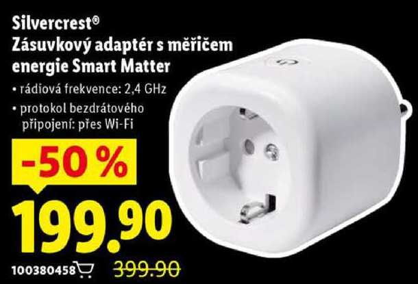 Silvercrest Zásuvkový adaptér s měřičem energie Smart Matter