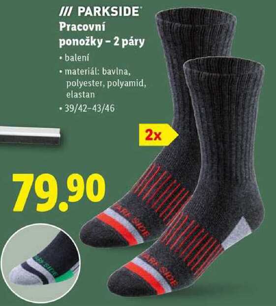 PARKSIDE Pracovní ponožky - 2 páry