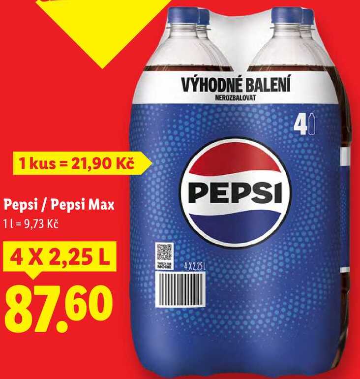 Pepsi / Pepsi Max, 4x 2,25 l