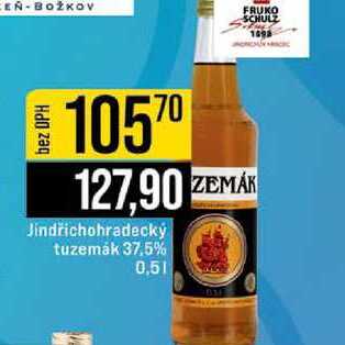 Jindřichohradecký tuzemák 37,5% 0,5l