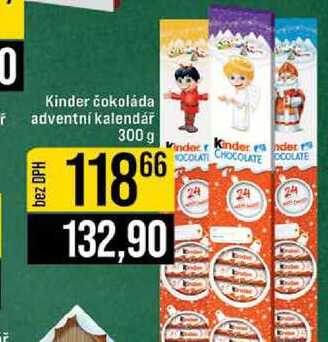 Kinder čokoláda ŕ adventní kalendář 300 g