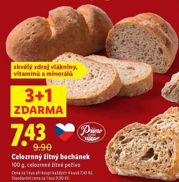 Celozrnný žitný bochánek, 100 g