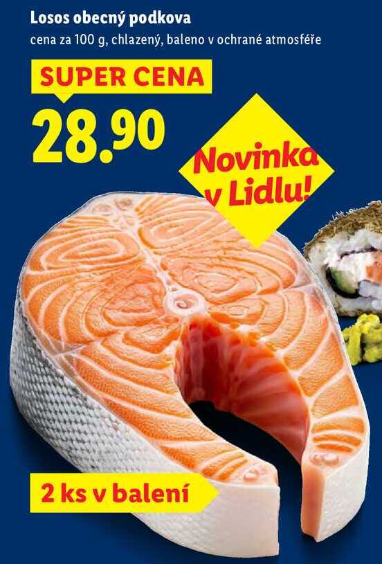 Losos obecný podkova, cena za 100 g