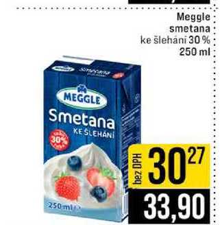 Meggle smetana ke šleháni 30% 250 ml 