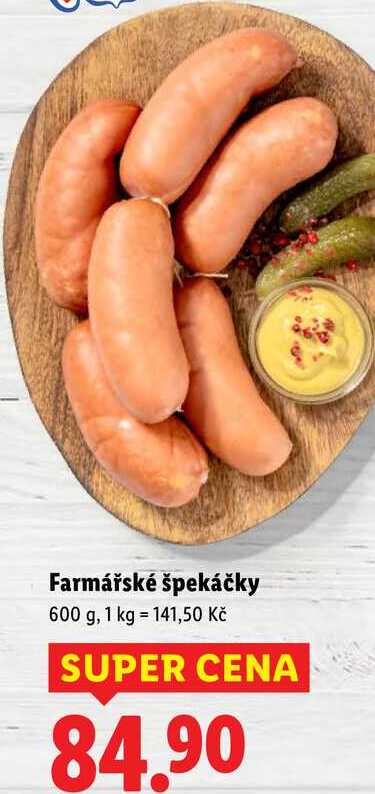 Farmářské špekáčky, 600 g