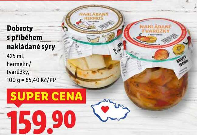 Dobroty s příběhem nakládané sýry, 425 ml
