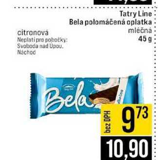 Tatry Line Bela polomáčená oplatka mléčná 45 g