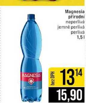 Magnesia přírodní neperlivá jemné perlivá perlivá 1,5l