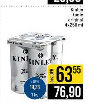 Kinley tonic original 4x250 ml 