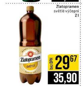 Zlatopramen světlé výčepni 2l