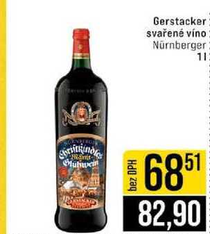 Gerstacker svařené víno Nürnberger 1l