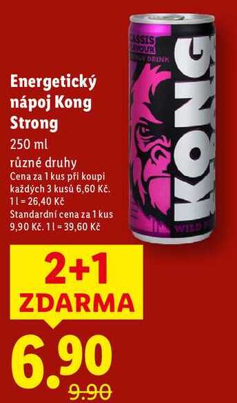 Energetický nápoj Kong Strong, 250 ml