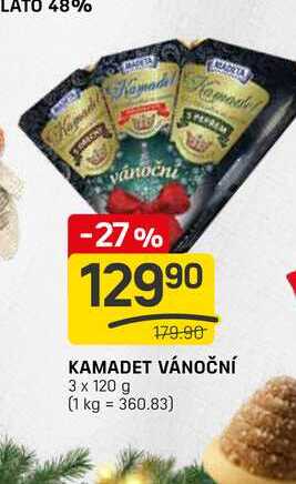 KAMADET VÁNOČNÍ 3 x 120 g 