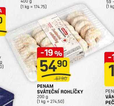 PENAM SVÁTEČNÍ ROHLÍČKY 200 g