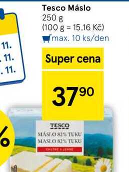 Tesco Máslo, 250 g