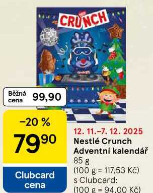 Nestlé Crunch Adventní kalendář, 85 g