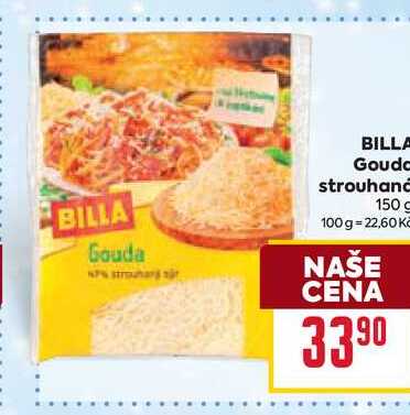 BILLA Gouda strouhaná 150 g 