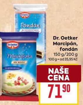 Dr. Oetker Marcipán, fondán 150 g/200 g 