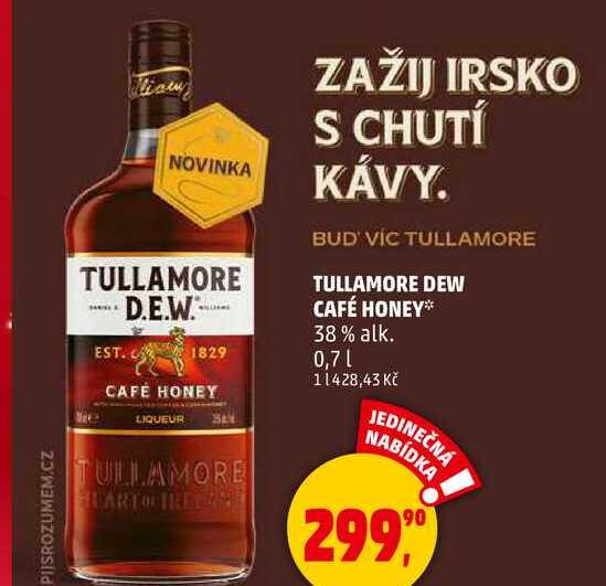 TULLAMORE DEW CAFÉ HONEY, 0,7 l