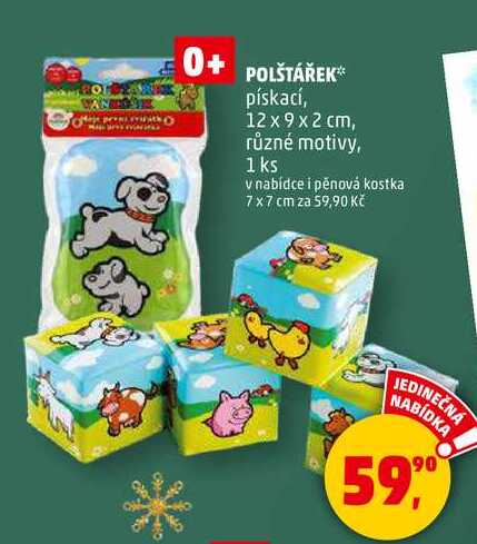 POLŠTÁŘEK pískací, 1 ks