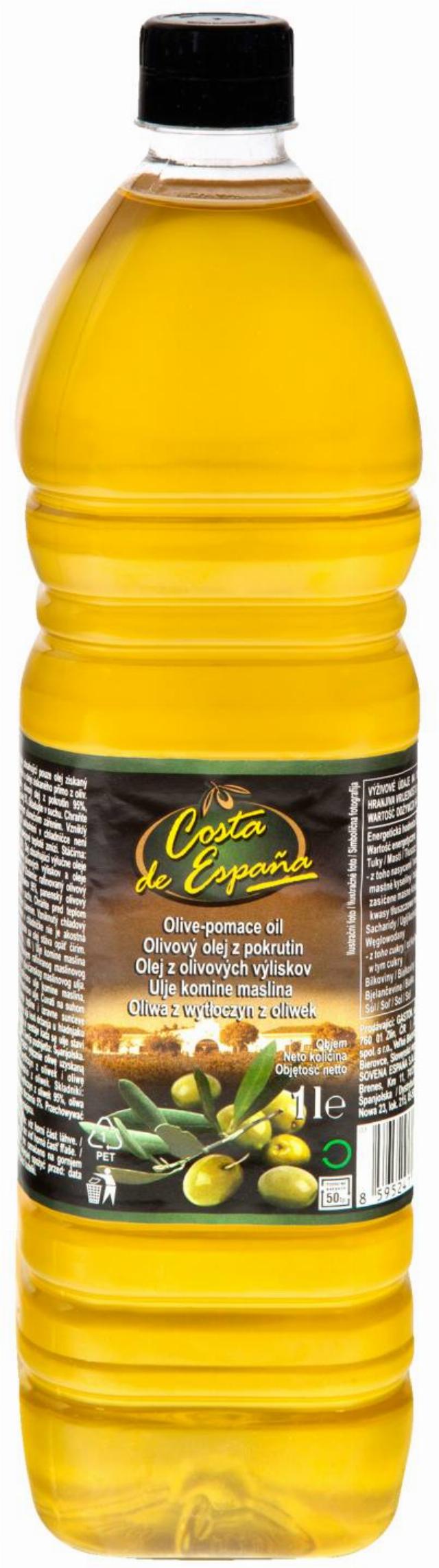 Costa De Espaňa Olivový olej z pokrutin Pomace