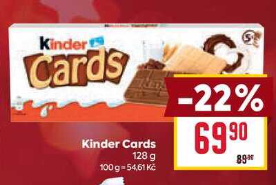 Kinder Cards 128 g