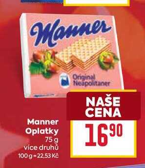 Manner Oplatky 75 g 