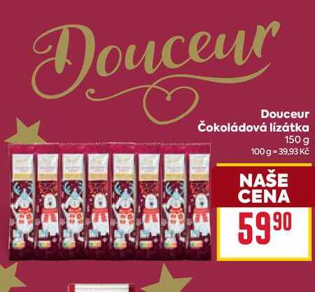 Douceur Čokoládová lízátka 150 g 