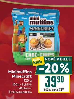 Minimuffins Minecraft 125 g 