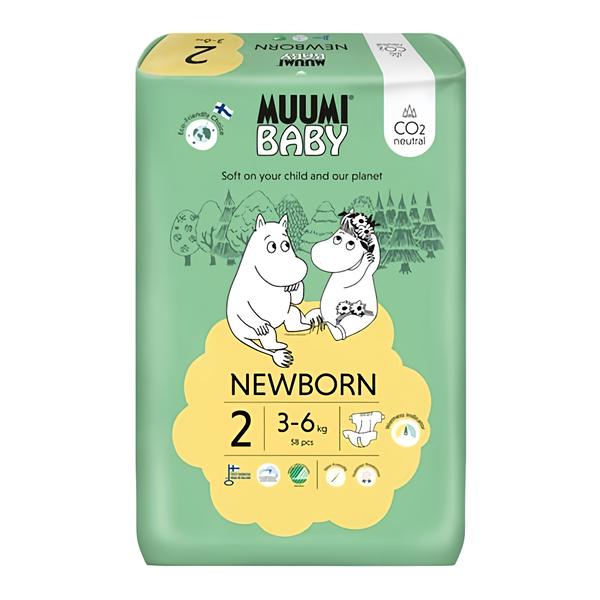 Muumi Baby Newborn EKO pleny vel. 2 (3–6 kg)