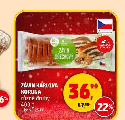 ZÁVIN KARLOVA KORUNA, 400 g