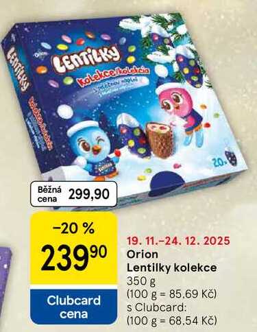 Orion Lentilky kolekce, 350 g