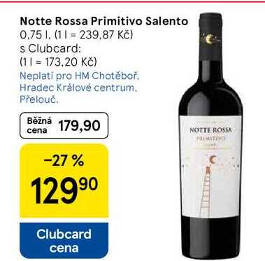 Notte Rossa Primitivo Salento, 0,75 l
