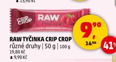 RAW TYČINKA CRIP CROP, 50 g