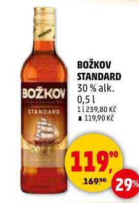 BOŽKOV STANDARD 30% alk., 0,5 l
