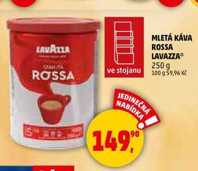 MLETÁ KÁVA ROSSA LAVAZZA, 250 g