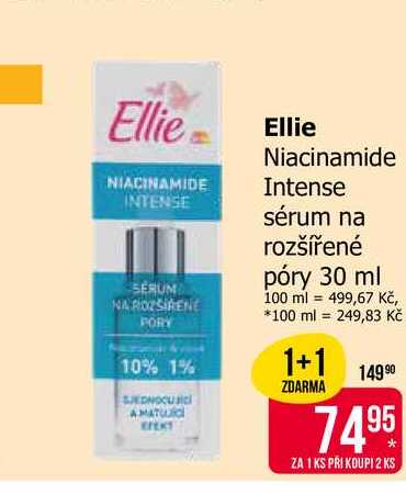 Ellie Niacinamide Intense sérum na rozšířené póry 30 ml 