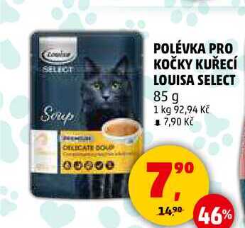 POLÉVKA PRO KOČKY KUŘECÍ LOUISA SELECT, 85 g