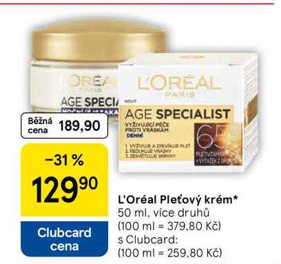 L'Oréal Pleťový krém, 50 ml, více druhů  