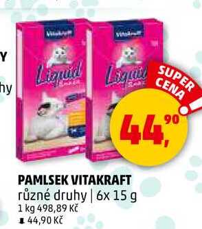 PAMLSEK VITAKRAFT, 6x 15 g