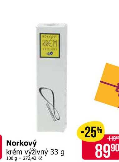 Norkový krém výživný 33 g