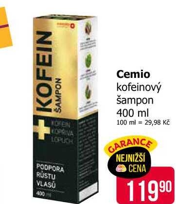 Cemio kofeinový šampon 400 ml
